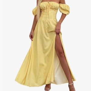 Yellow summer dress